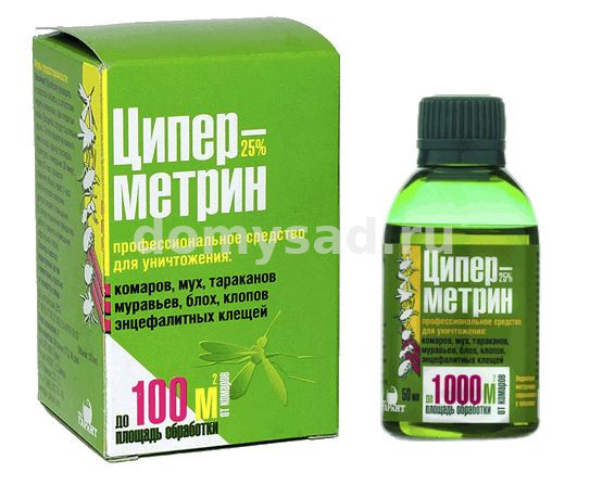 ЦИПЕРМЕТРИН 25 КЭ фл.50мл.в коробке/30 ЦРМ50К