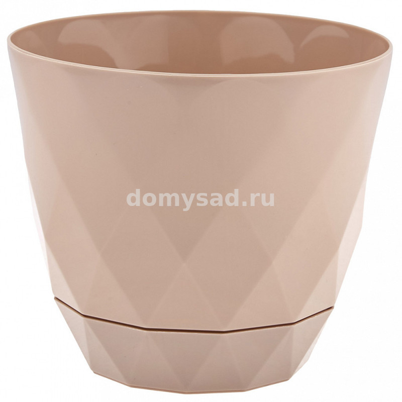 Горшок Laurel D220мм, 4,5л с поддоном (бежевый) (10)