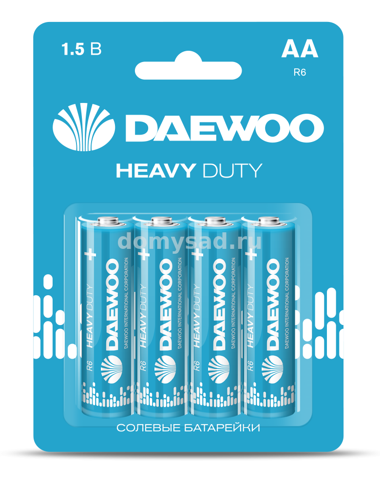 DAEWOO элементы питания Heavy Duty R06-4BL/40/960