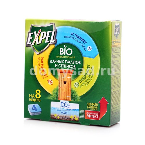 Expel Биоактиватор 4 таблетки в уп.4*20гр.(10) для дачных туалетов и септиков TT0003