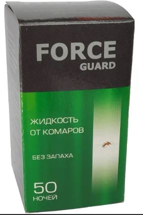 FORCE guard жидкость от комар. 50 ночей/42 без запаха зеленая И0002-015