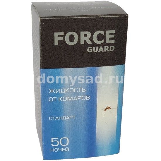 FORCE guard жидкость от комар. 50 ночей/42 длительного действия синяя И0002-0035