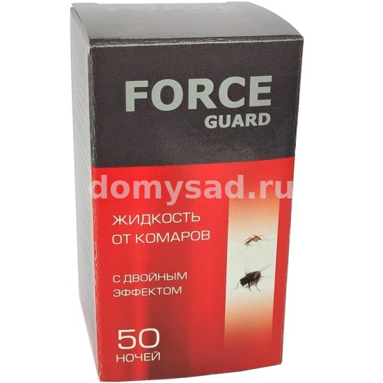 FORCE guard жидкость от комар. 50 ночей/42 с двойным эффектом красная И0002-016