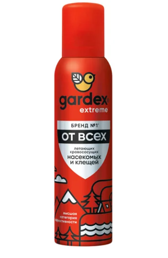 Gardex Extreme Аэрозоль от всех летающих кровососущих насекомых и клещей 150 мл (6) 0150