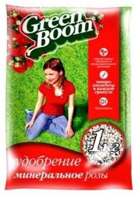 GREEN BOOM РОЗЫ 1кг. АКЦИЯ!!! (12) Удобрение минеральное с микроэлементами сухое