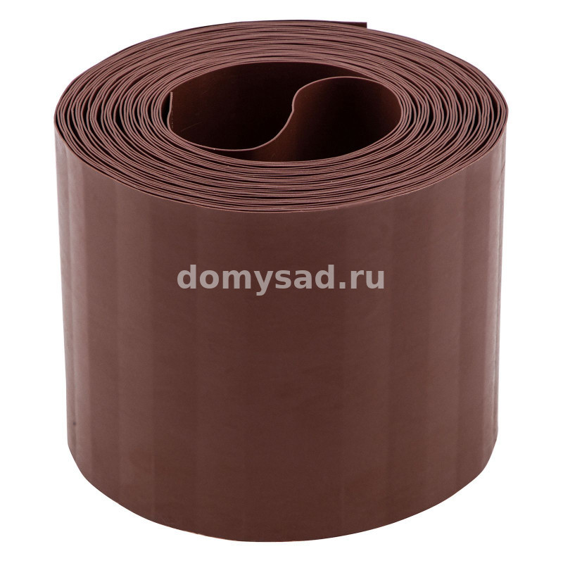 Бордюрная лента садовая 15см.х10м, корич.
