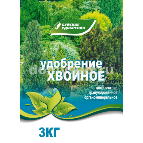 ХВОЙНОЕ Органоминеральное комплексное удобрение коробка 3кг.(5) БХЗ