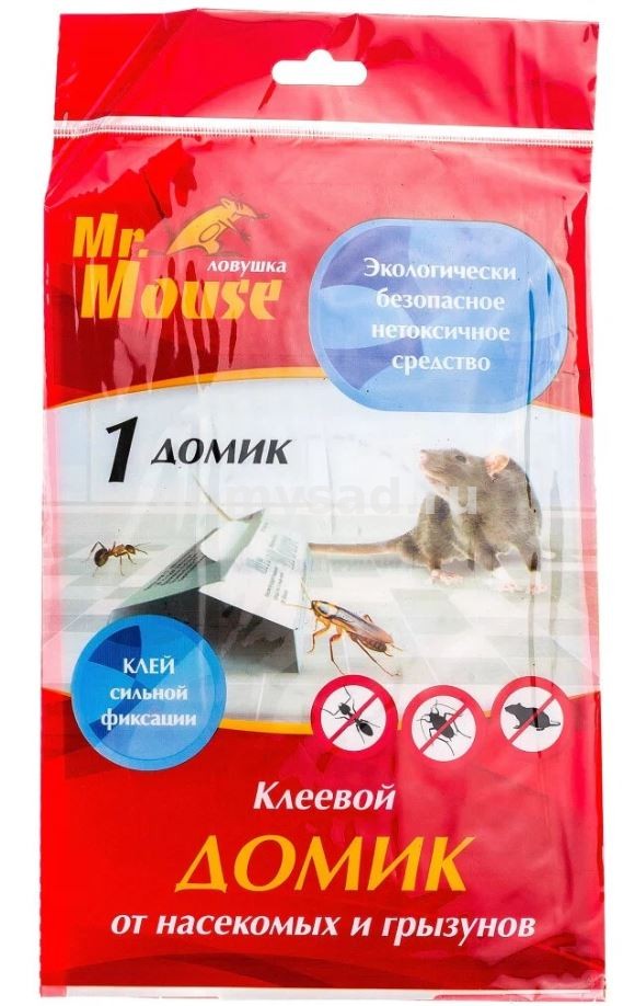 Mr.Mouse клеевой Домик от грызунов 1шт. /72 М-135010