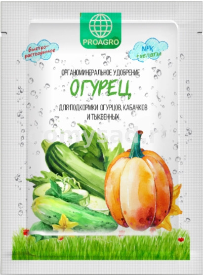 PROAGRO ОГУРЕЦ удобрение 30гр./40