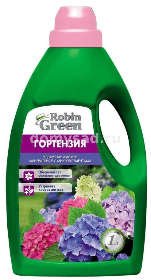 Robin Green для ГОРТЕНЗИЙ 1л.в бутылках (6) Удобрение минеральное