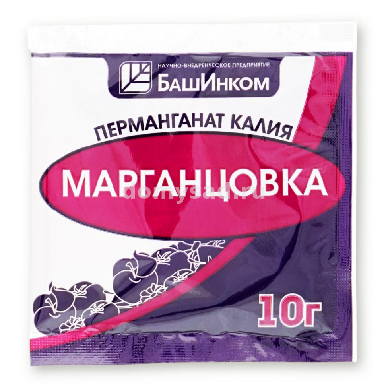 Марганцовка (Перманганат калия) пакет 10гр. (100) ОЖЗ Кузнецова