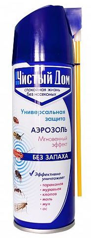 Чистый Дом Дихлофос фл.150мл. БЕЗ ЗАПАХА (6/24/72) 02-923