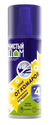 Чистый Дом спрей от комаров фл.95мл. (24/48) 02-003