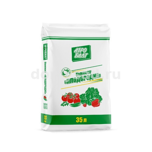 Компост ПЛОДОРОДИЕ АГРОБАЛТ 35л. (60 шт в поддоне)