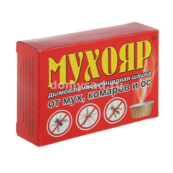 Мухояр ДЫМОВАЯ ШАШКА ОТ НАСЕКОМЫХ 50гр.(40) ВАШЕ ХОЗЯЙСТВО