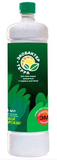 Экобактер-Терра - бут. 1л. /20 Микробиологический препарат для всех видов комнатных и садовых растен