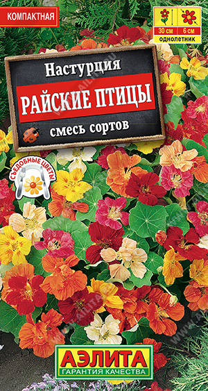 Настурция Райские птицы,смесь сортов (Аэлита) Ц