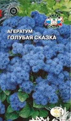 Агератум Голубая Сказка мексиканский, сиренево-голубой (Седек) Ц