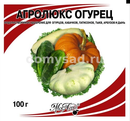 АГРОЛЮКС Огурец водорастворимое удобрение 100гр. (50)