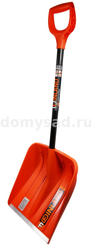 Лопата снеговая FINLAND 410х410х1435 мм, алюминиевый эргономичный черенок, быстросъемный ковш 1943-ч