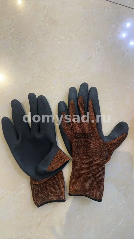 Перчатки нейлоновые оранжевые PLANT!T 03-112 вспенен. латекс полный облив 45гр., р-р9 (12/720)