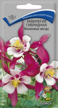 Аквилегия гибридная Малиновая звезда 0,05 гр. (Поиск) Ц