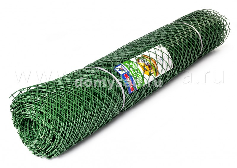 Заборная решетка 1,5м.х20м, ячейка 40*40мм, зеленая