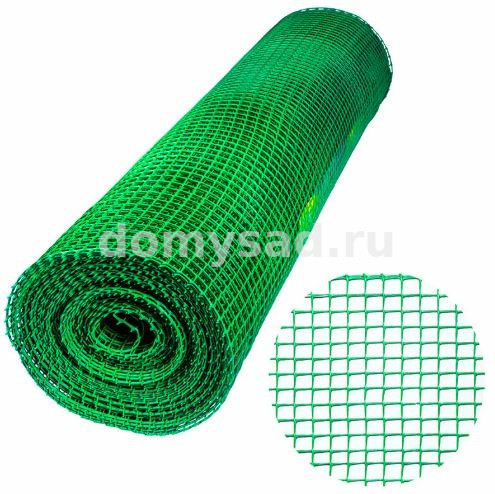 Садовая решетка 1м.х20м, ячейка 15*15мм, зеленая