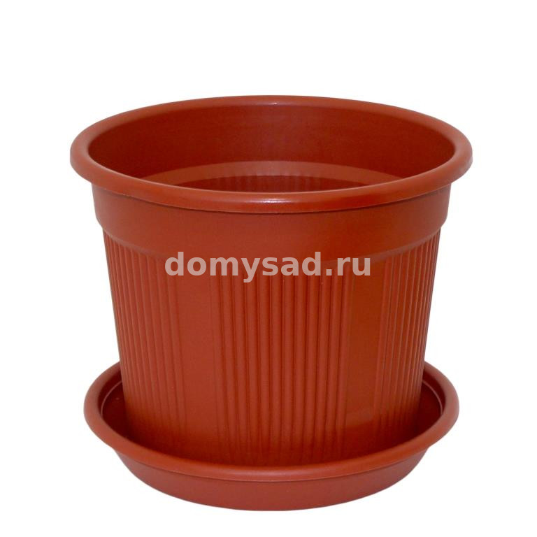 Кашпо №0 0,5л.коричневый /50