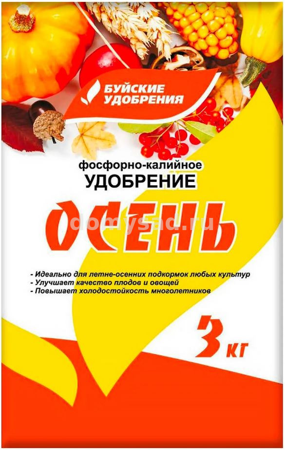 ОСЕНЬ Фосфорно -калииное удобрение пакет 3кг. (10/300) БХЗ