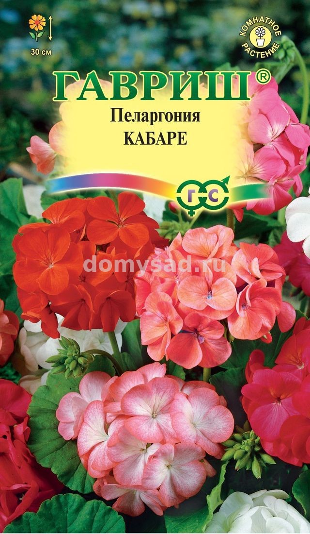 Пеларгония Кабаре смесь зональная 4шт. F2 (Гавриш) Ц