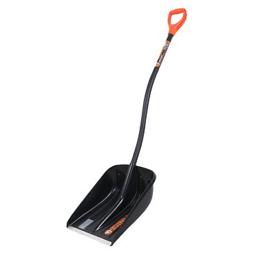 Снеговая лопата FINLAND 370х450х1500 мм, алюминиевый эргономичный черенок 2187-ч