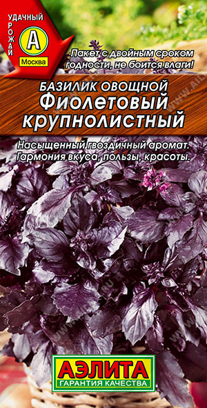 Базилик ФИОЛЕТОВЫЙ Крупнолистный (Аэлита) Ц