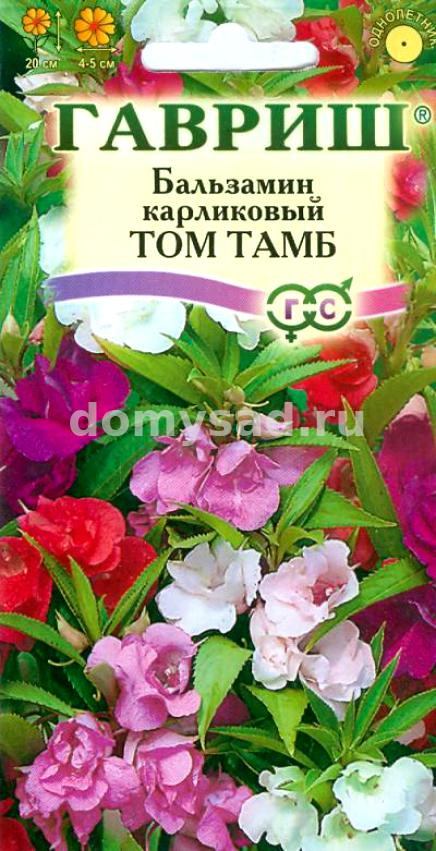 Бальзамин Том Тамб карлик 0,1гр. смесь F1 (ГАВРИШ) Ц