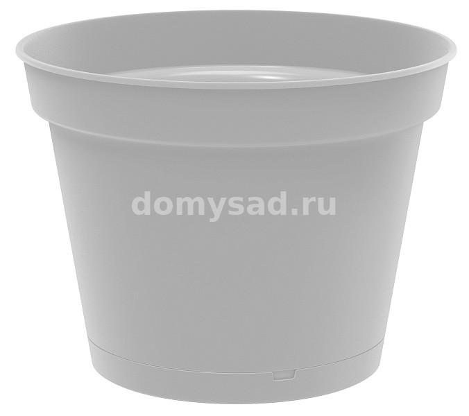 Горшок Mint D185мм, 2,3л с поддоном (серый) (21)