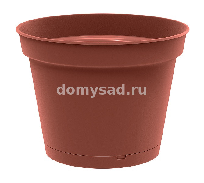 Горшок Mint D310мм, 10,7л с поддоном (терракотовый) (14)