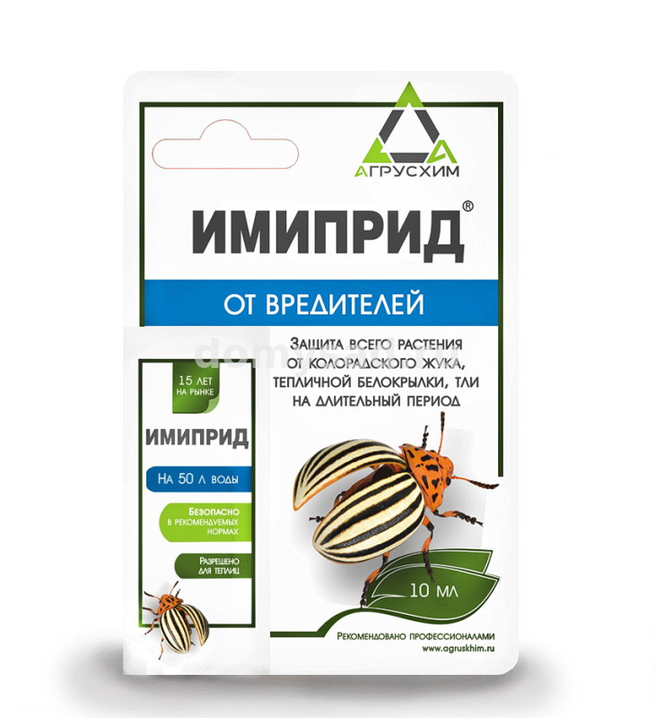 ИМИПРИД фл. 10мл. /100 АГРУСХИМ для борьбы с вредителями на картофеле, томатах и огурце