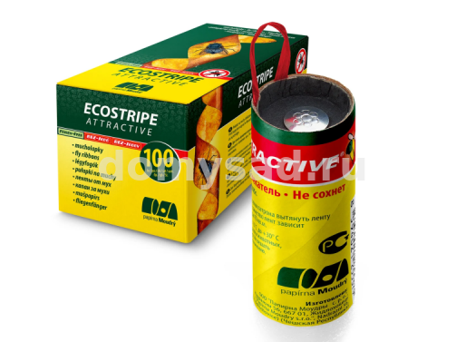 ECOSTRIPE Липкая лента для защиты от мух (100/1000) Чехия