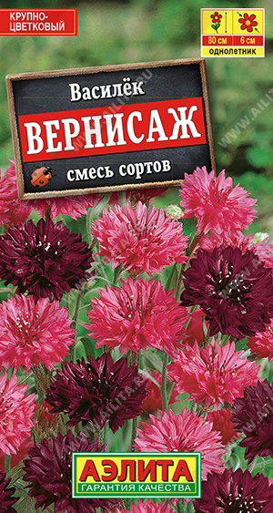 Василек Вернисаж, смесь сортов (Аэлита ) Ц