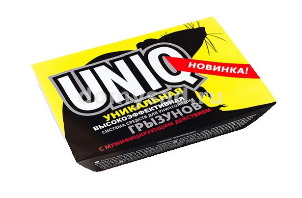 mini UNIQ (гель+гранулы система от грызунов контейнер 90гр./24 UN90