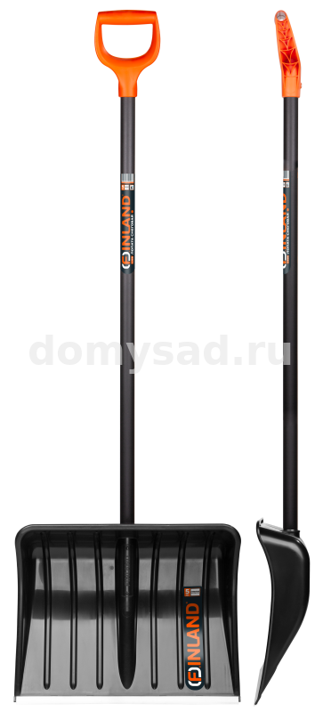 Лопата снеговая FINLAND 500х390х1480 мм, деревянный черенок 1358-ч