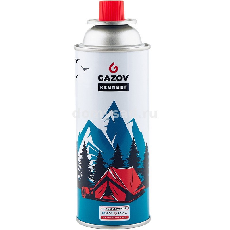 Газ для портатив.плит GAZOV Кемпинг 220гр. всесезонный цанговый /12