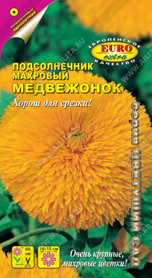 Подсолнечник Медвежонок махровый (Аэлита) Ц