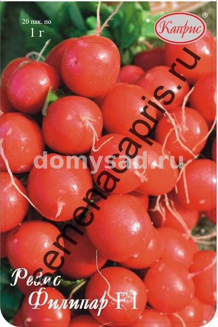 Редис Филипар F1 (Сингента) НАБОР 20 ПАЧЕК (Каприс)