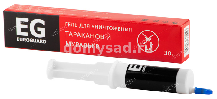 Гель от тараканов и муравьев EUROGUARD 30гр. EXPORT./48