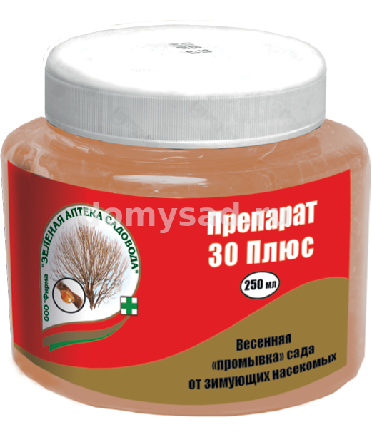 ПРЕПАРАТ 30 Плюс 250мл./на 5л.воды (22) Зеленая аптека Весенняя обработка сада от зимующих насекомых