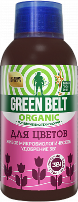 Биоудобрение жидкое для цветов GREEN BELT ORGANIC фл.250мл. (25) 01-942ак