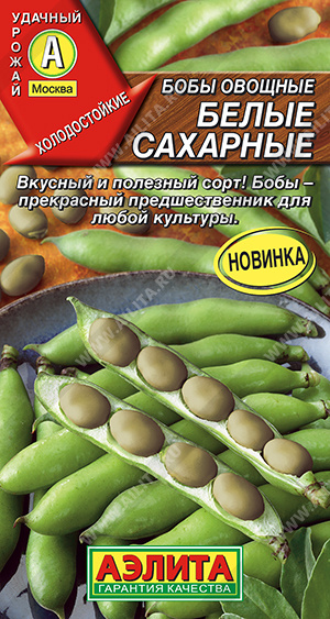 Бобы Белые сахарные овощные (Аэлита) Ц