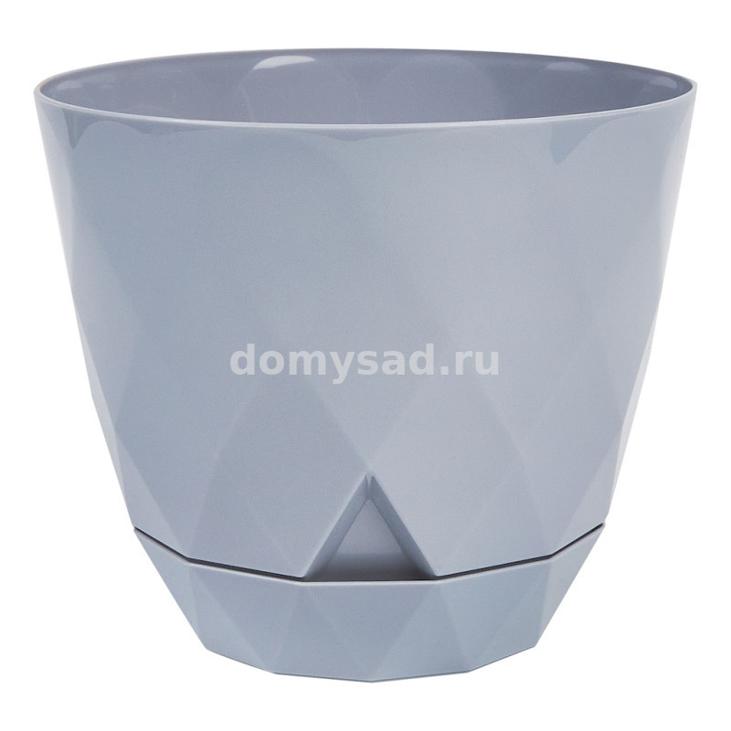 Горшок Laurel D145мм, 1,3л с поддоном (серый) (20)