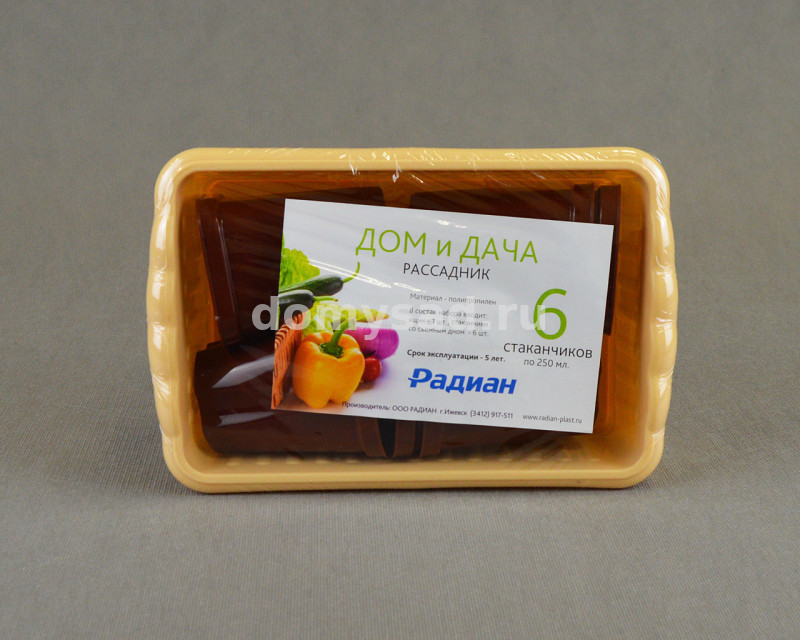 Рассадник"Дом и Дача" на 6-стаканчиков /10